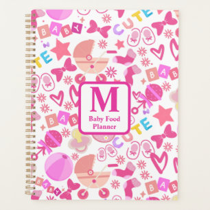 Agenda Padrão de Nurserela de Bebê Cor-de-Rosa Bonita per