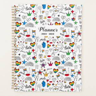Agenda Padrão de orgulho gay Doodle