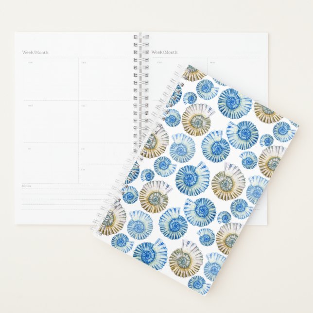 Agenda Padrão de Pastel Seashell (Exibição)