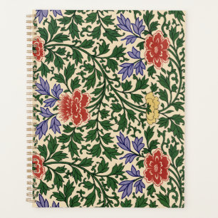Agenda Padrão de Peônia Chinoiserie Vintage Owen Jones