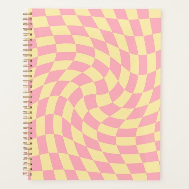 Agenda Padrão de Pêssego Rosa do Quadro de Verificação Re (Frente)