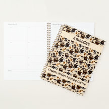 Padrão de pintura de óleo de café preto personaliz