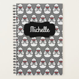 Agenda Padrão de Poodle Personalizado Engraçado