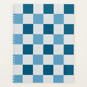 Agenda Padrão De Quadro De Verificação Branco E Azul