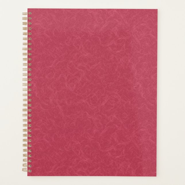 Agenda Padrão de redemoinho de rosa profundo texturizado (Frente)