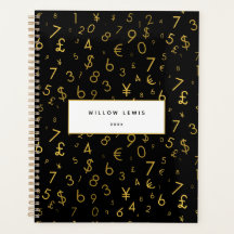 Padrão de Símbolos de Moeda dos Números de Luxo Do