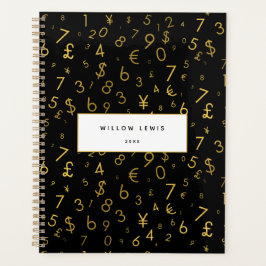 Agenda Padrão de Símbolos de Moeda dos Números de Luxo Do