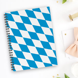 Agenda Padrão de Sinalizador de Diamante da Baviera Azul 