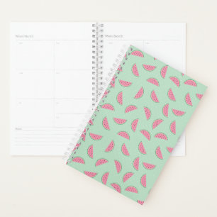Agenda Padrão de Splatter de Tinta de Fruta Tropical