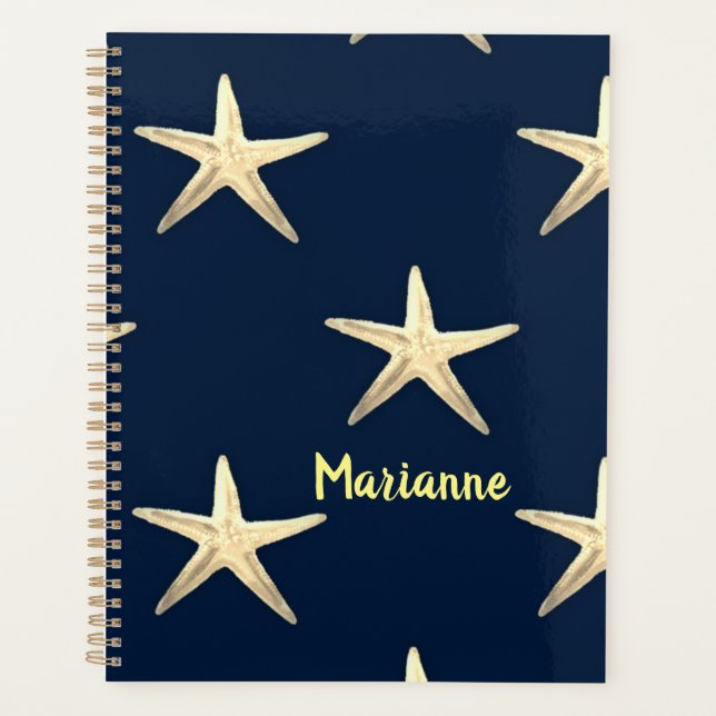 Agenda Padrão de Starfish no fundo sólido (Frente)