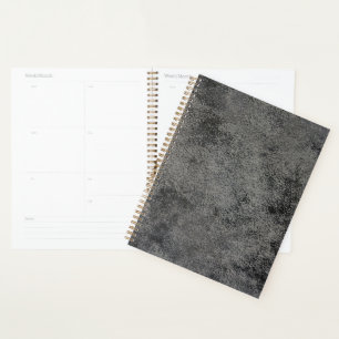 Agenda padrão de textura de couro