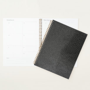 Agenda padrão de textura de couro