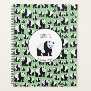 Agenda Padrão de Urso de Panda Bonito