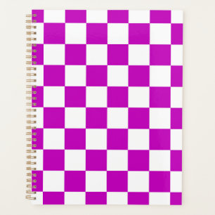 Agenda Padrão de Verificação Branco Roxo