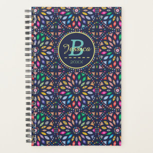 Agenda Padrão de Vidro Mandala Mantido Personalizado