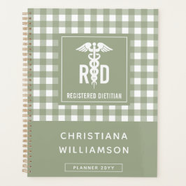 Agenda Padrão de Xadrez Dietitiana Personalizada de RD Re