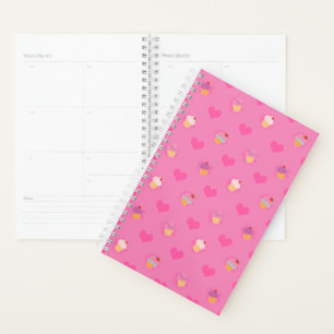Agenda Padrão do Cupcake rosa