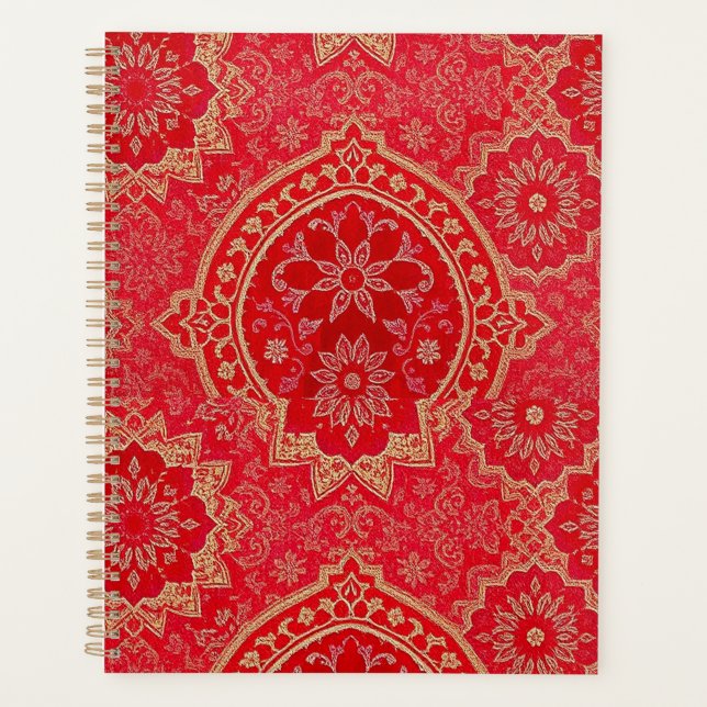 Agenda Padrão do Ouro Vermelho ORIENTAL - Notebook, Plane (Frente)