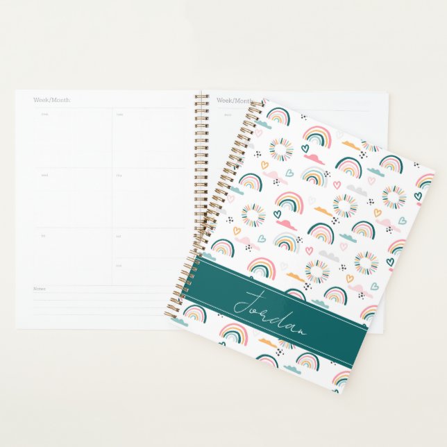 Agenda Padrão do Rainbows e Corações (Exibição)