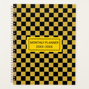 Agenda Padrão Dourado Quadrado Metálico Personalizado