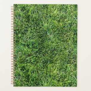Agenda Padrão engraçado de textura de grama verde real di