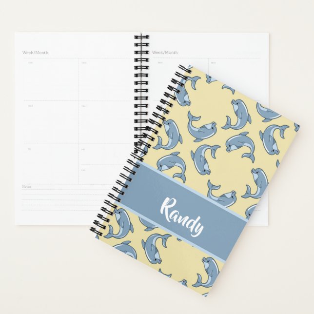 Agenda Padrão feliz de bonecas azuis (Exibição)