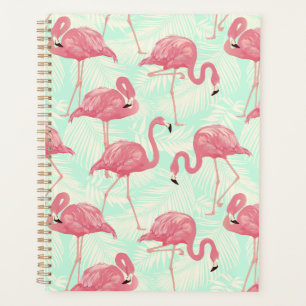 Agenda Padrão Flamingo Pink Elegante de Chic
