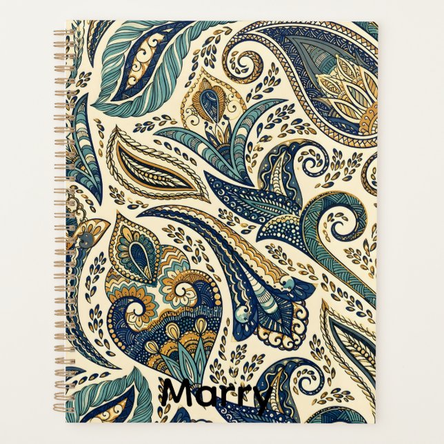 Agenda padrão floral (Frente)