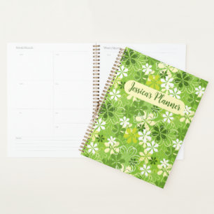 Agenda Padrão Floral de Daisy Ilustração Córnica Colorida