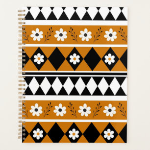 Agenda Padrão Floral do Diamante de Flor de Faixa de Fron