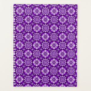 Agenda Padrão Floral Mandala Elegante