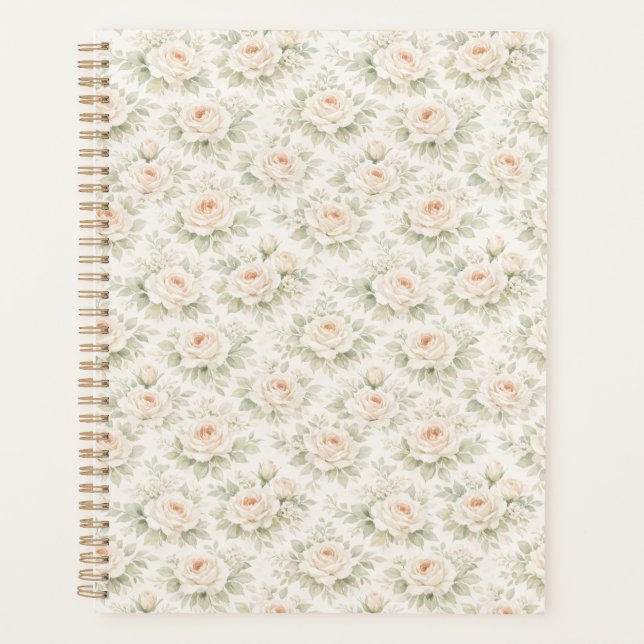 Agenda Padrão Floral Nupcial (Frente)