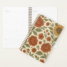 Padrão Floral Outono Vintage – Botânica Rústica