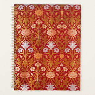 Agenda Padrão Floral Rosa & Lírio Vintage William Morris