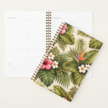 Padrão Floral Tropical – Hibisco, Monstera