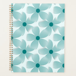 Agenda Padrão floral verde.