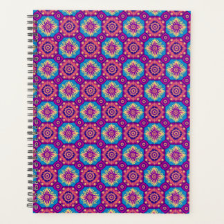 Agenda Padrão Floral Vibrant Boho Chic Mandala