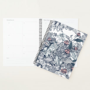 Agenda Padrão Francês Vintage Toile-De-Jouy