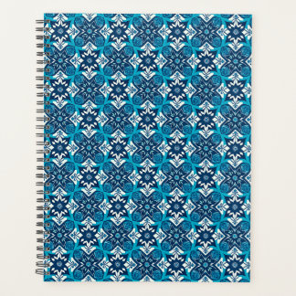 Agenda Padrão Geométrico Floral Decorativo