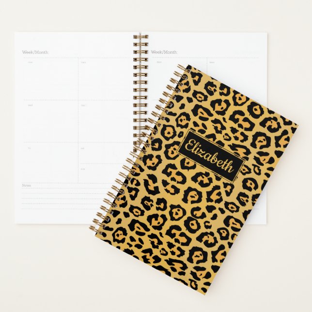 Agenda Padrão Leopard Personalizado (Exibição)