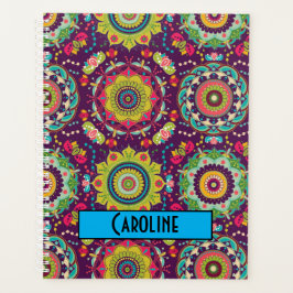 Agenda Padrão Mandala Retro Personalizado