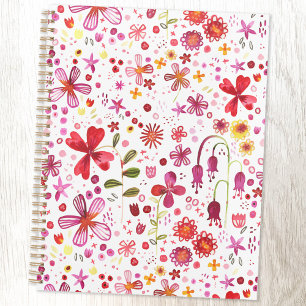 Agenda Padrão Moderno de Aquarela Floral
