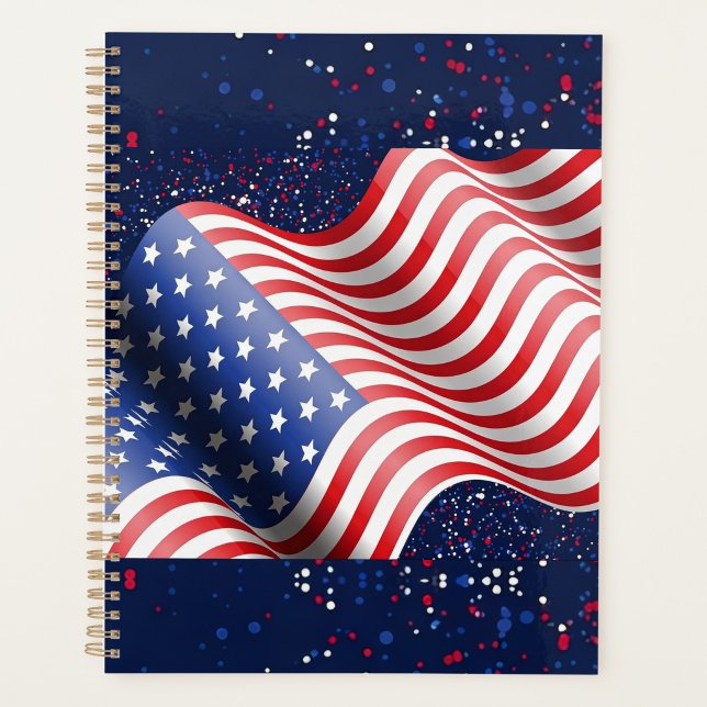Agenda Padrão Ondulado da Bandeira dos EUA ("Stars, stripes, and everyday inspiration" )