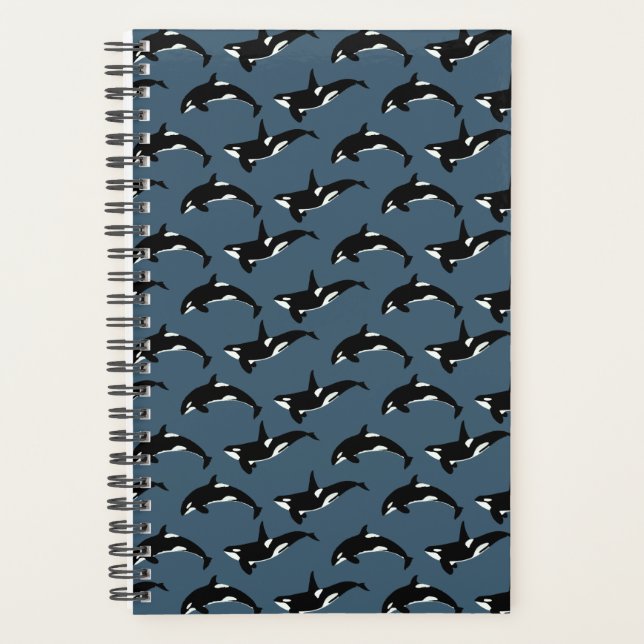 Agenda Padrão Orca: Azul escuro (Frente)