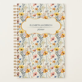 Agenda Padrão Personalizado de Flores de Prados de Gouach