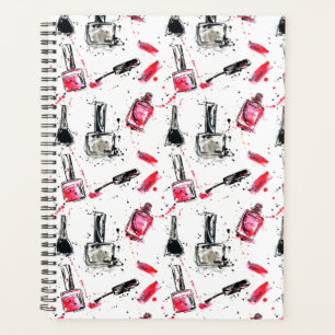 Agenda Padrão Polonês das unhas de aquarelas