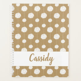 Agenda Padrão Pom Do Cheerleader Dourado