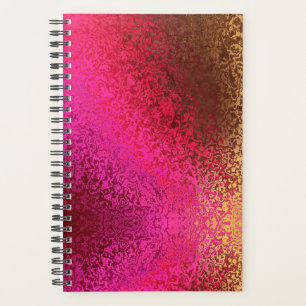 Agenda Padrão Rosa, Vermelho e Dourado