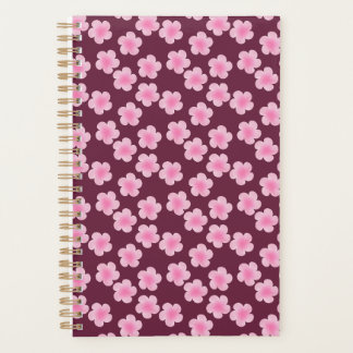 Agenda Padrão sem costura do Flor Frangipani Rosa