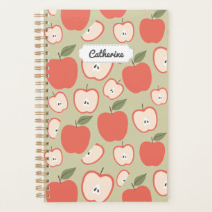 Agenda Padrão Sensível de Maçã Vermelha Personalizável